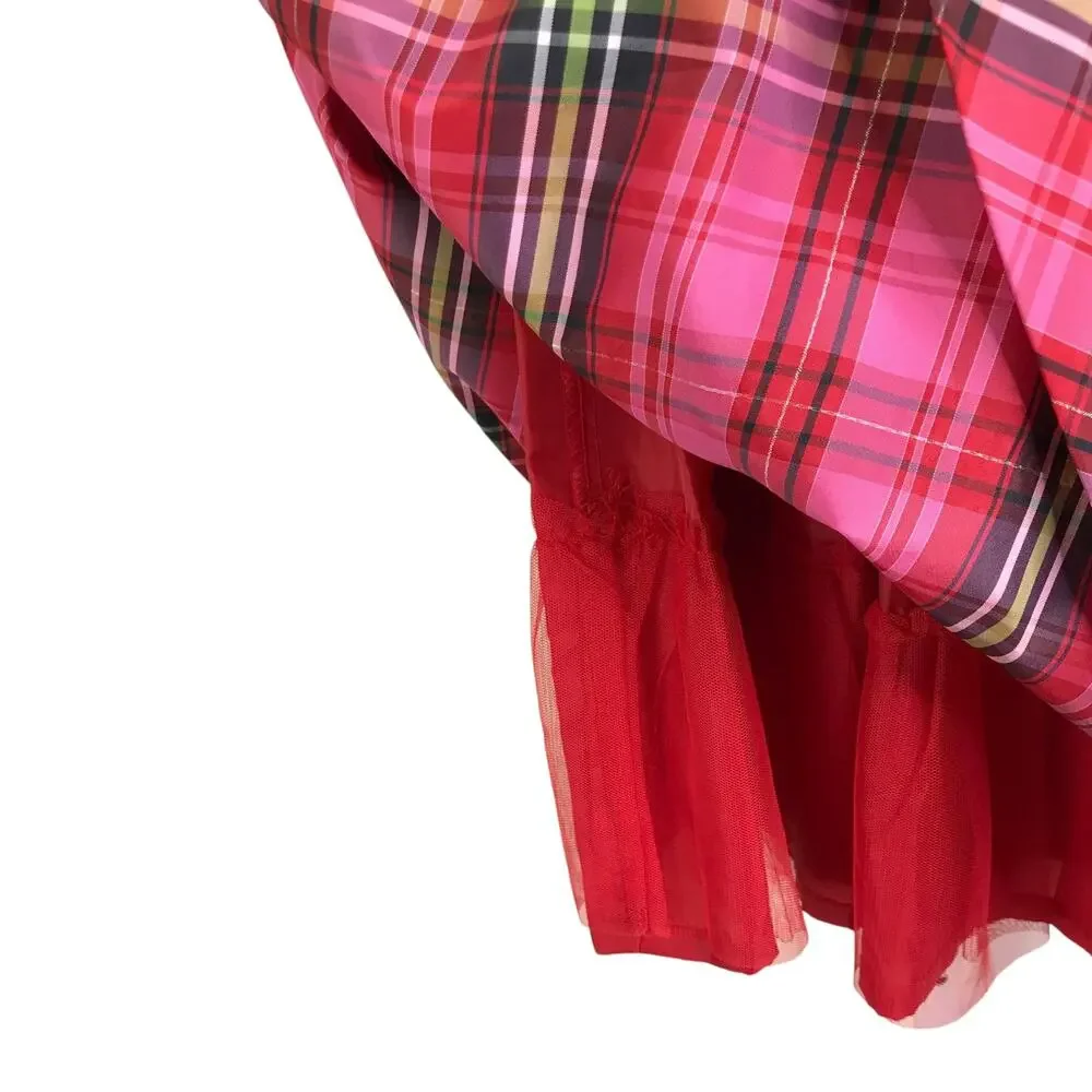Gap Dress Toddler Girl s 5‎ Red Tartan Plaid Christmas Holiday Sleeveless